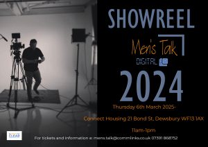 Poster for Men's Talk Showreel event 6th March